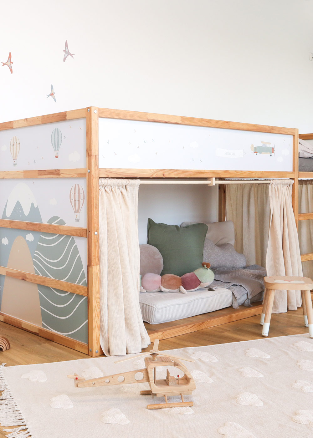 klebefolie ikea kura hochbett berge 5er set 0