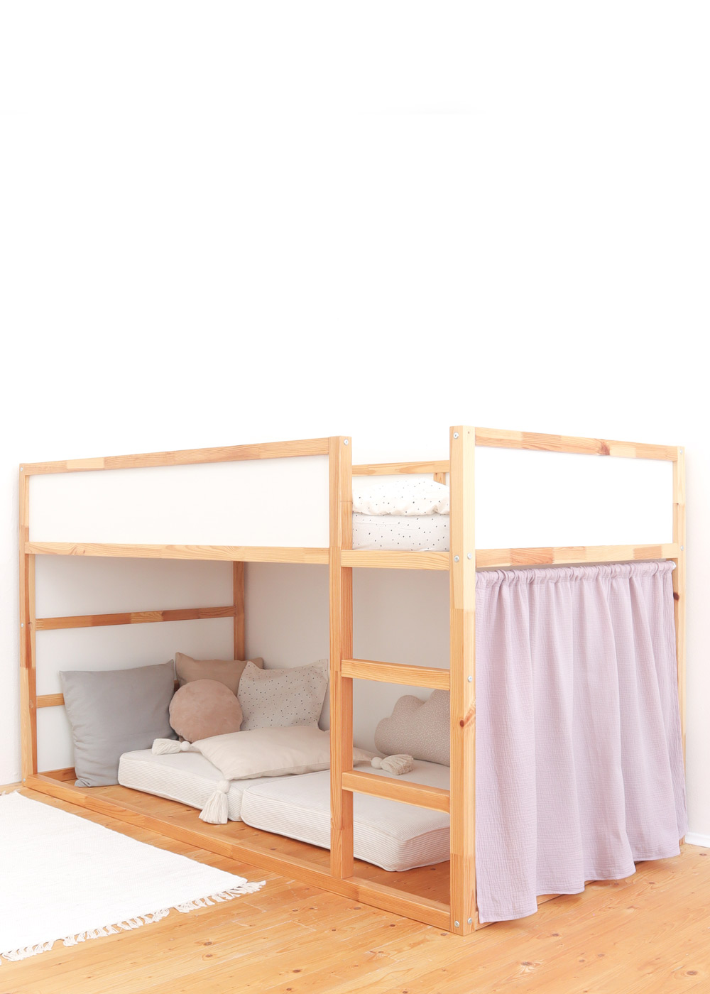gardine ikea kura bett lille hule altrosa eins 0