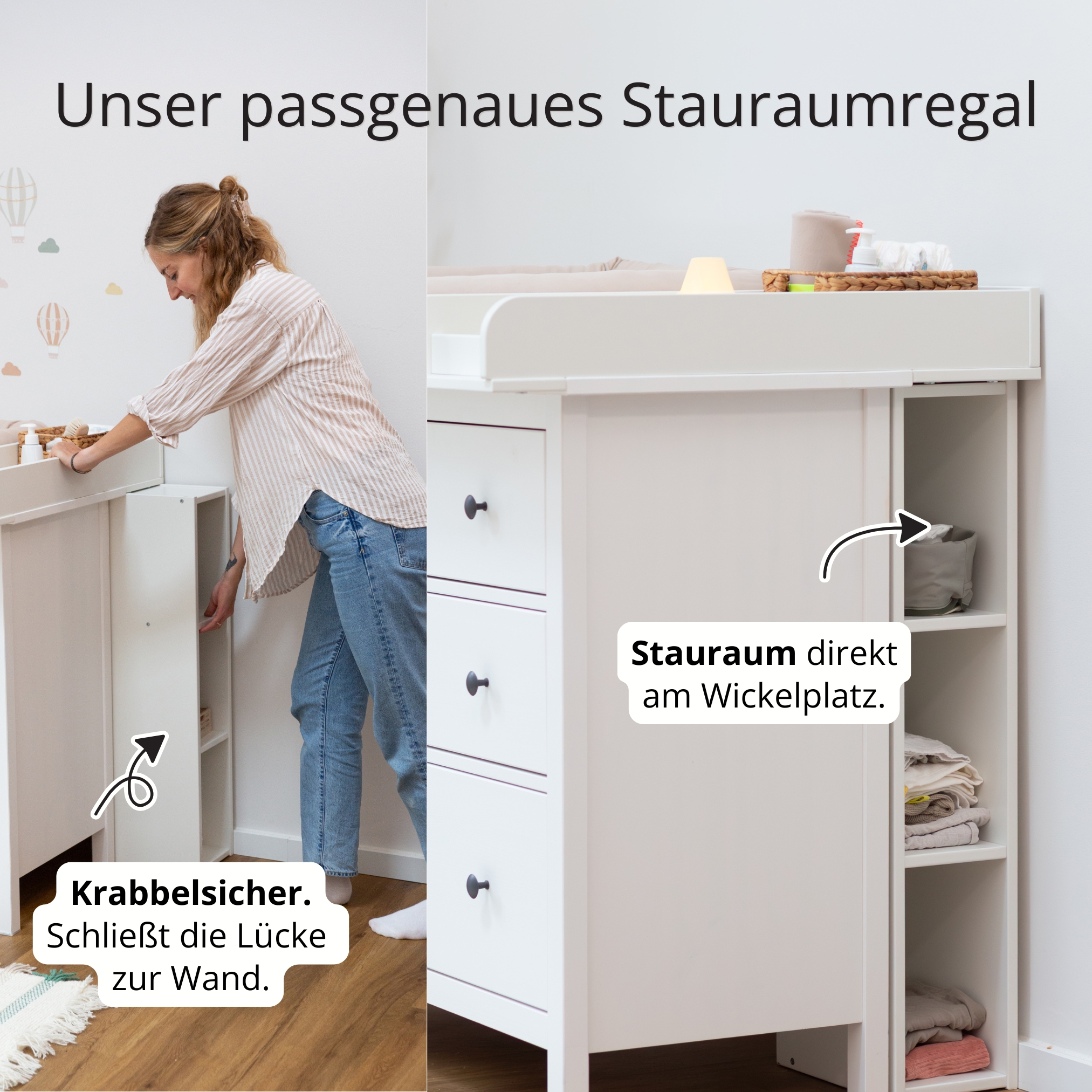 Wickelaufsatz Regal USPs