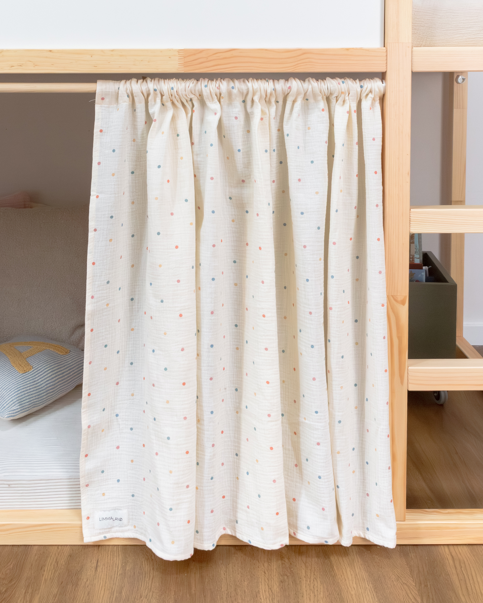 gardine ikea kura bett lille hule puenktchen eins 0