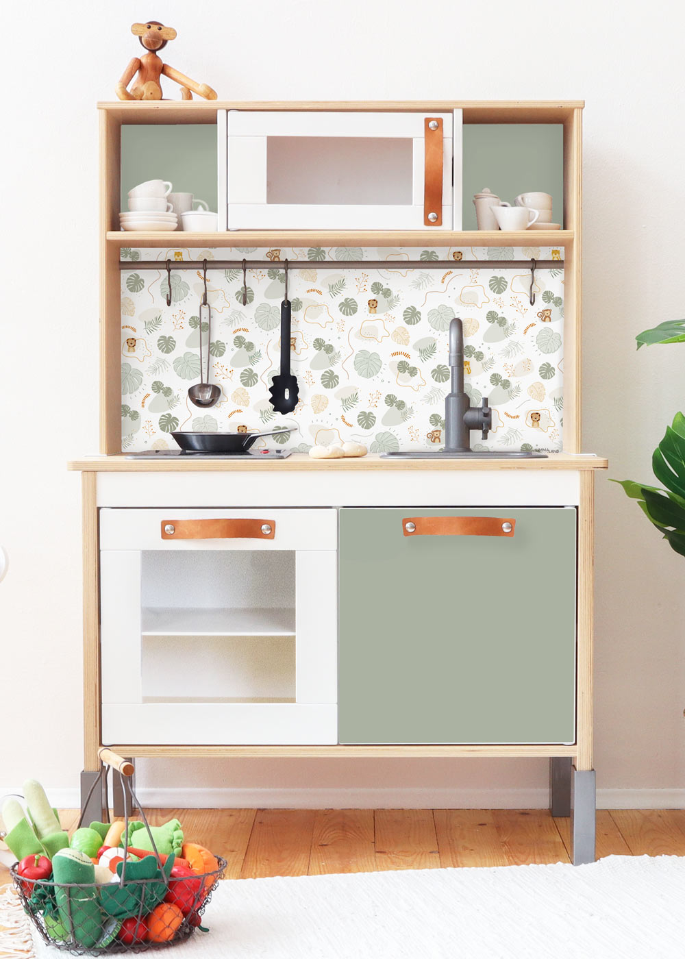 klebefolie ikea duktig kinderkueche tierig eukalyptus 0