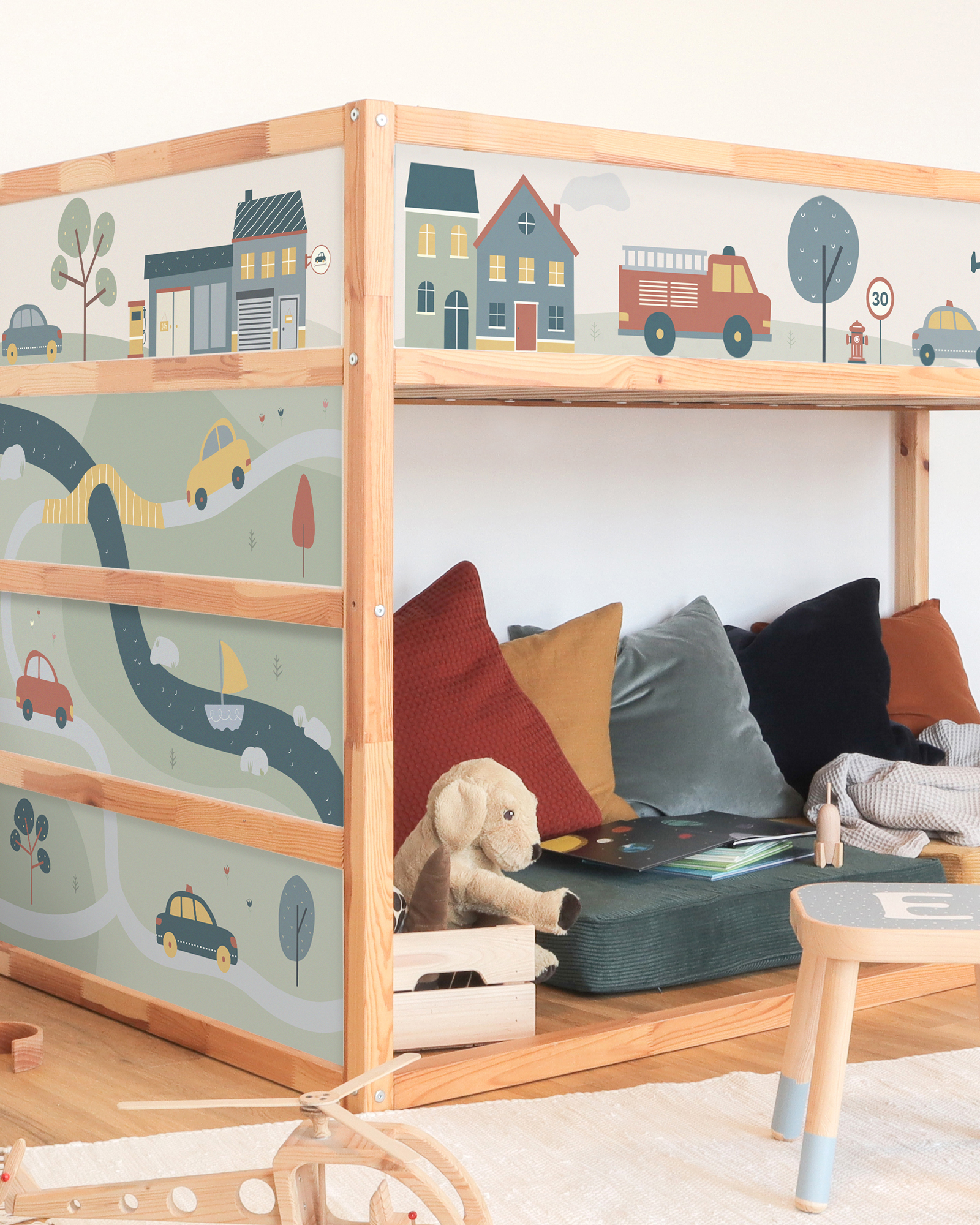 klebefolie ikea kura hochbett smastraat 5er set 2