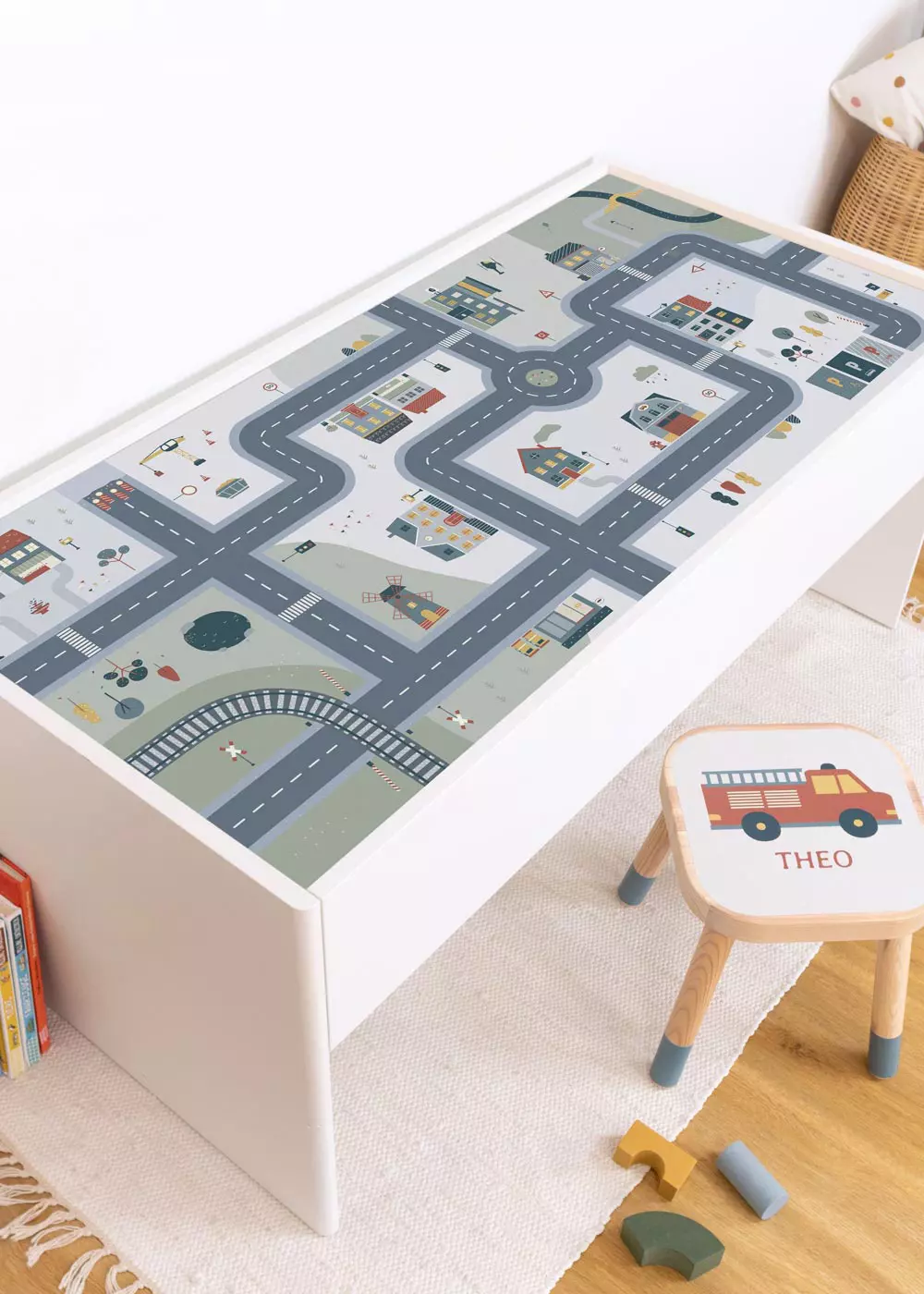 Klebefolie für IKEA DUNDRA Spieltisch mit Stauraum