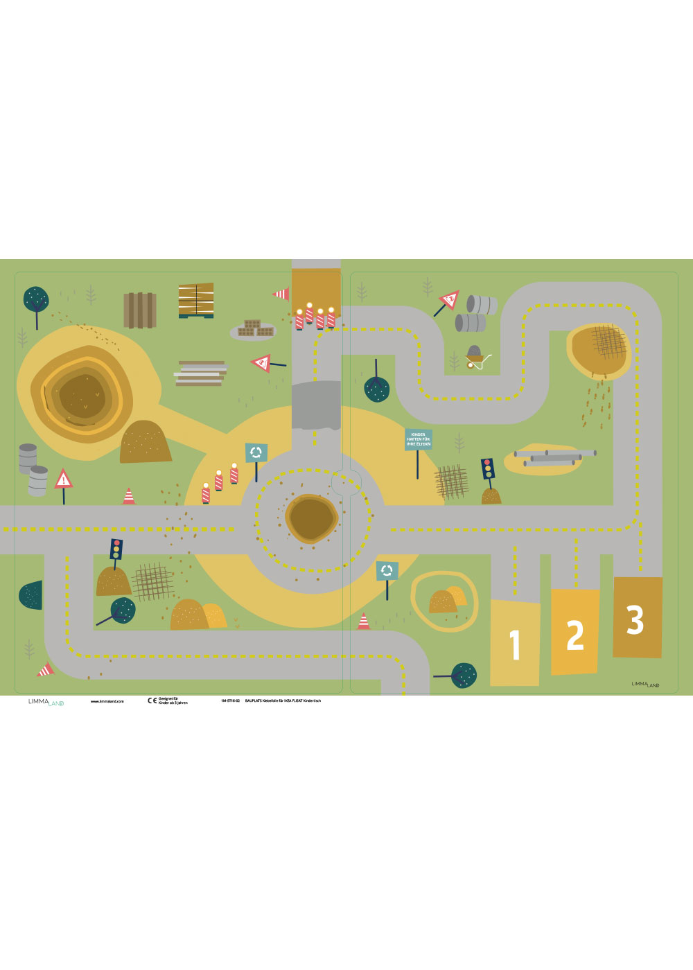 klebefolie ikea flisat kindertisch bauplats 2