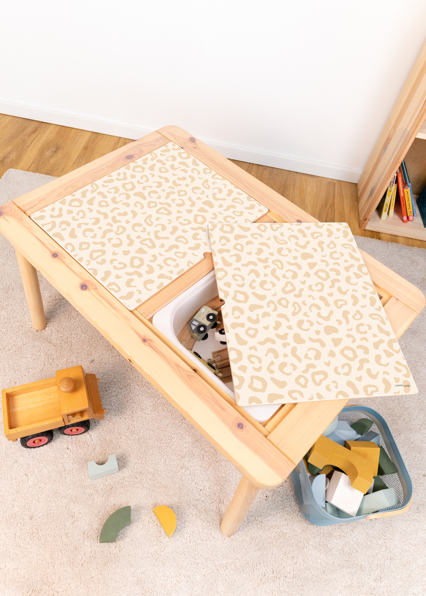 klebefolie ikea flisat kinderhocker tierig leo 1