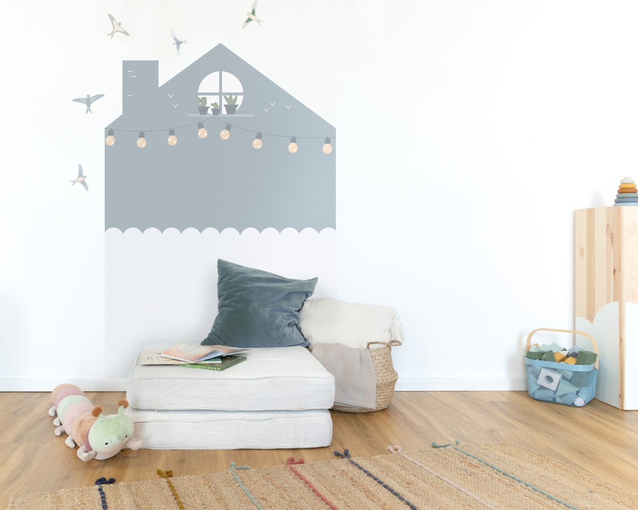 Wanddekorationen für Kinder in Blau Wanddekorationen für Kinder in Blau
