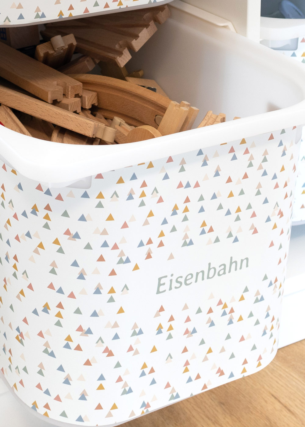 stickerset ikea trofast box mittel trianglig 3er set 4