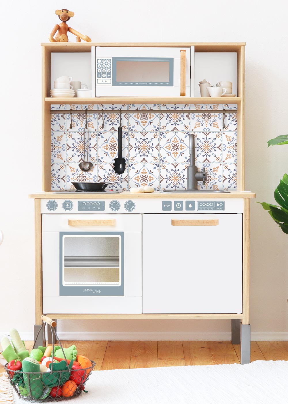 klebefolie ikea duktig kinderkueche koekset nordisch blau 4