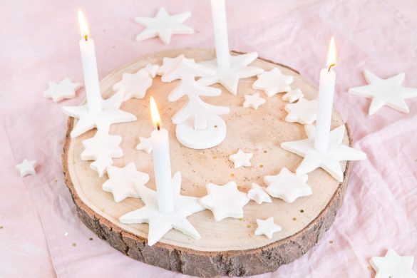 Salzteig Adventskranz Salzteig Adventskranz