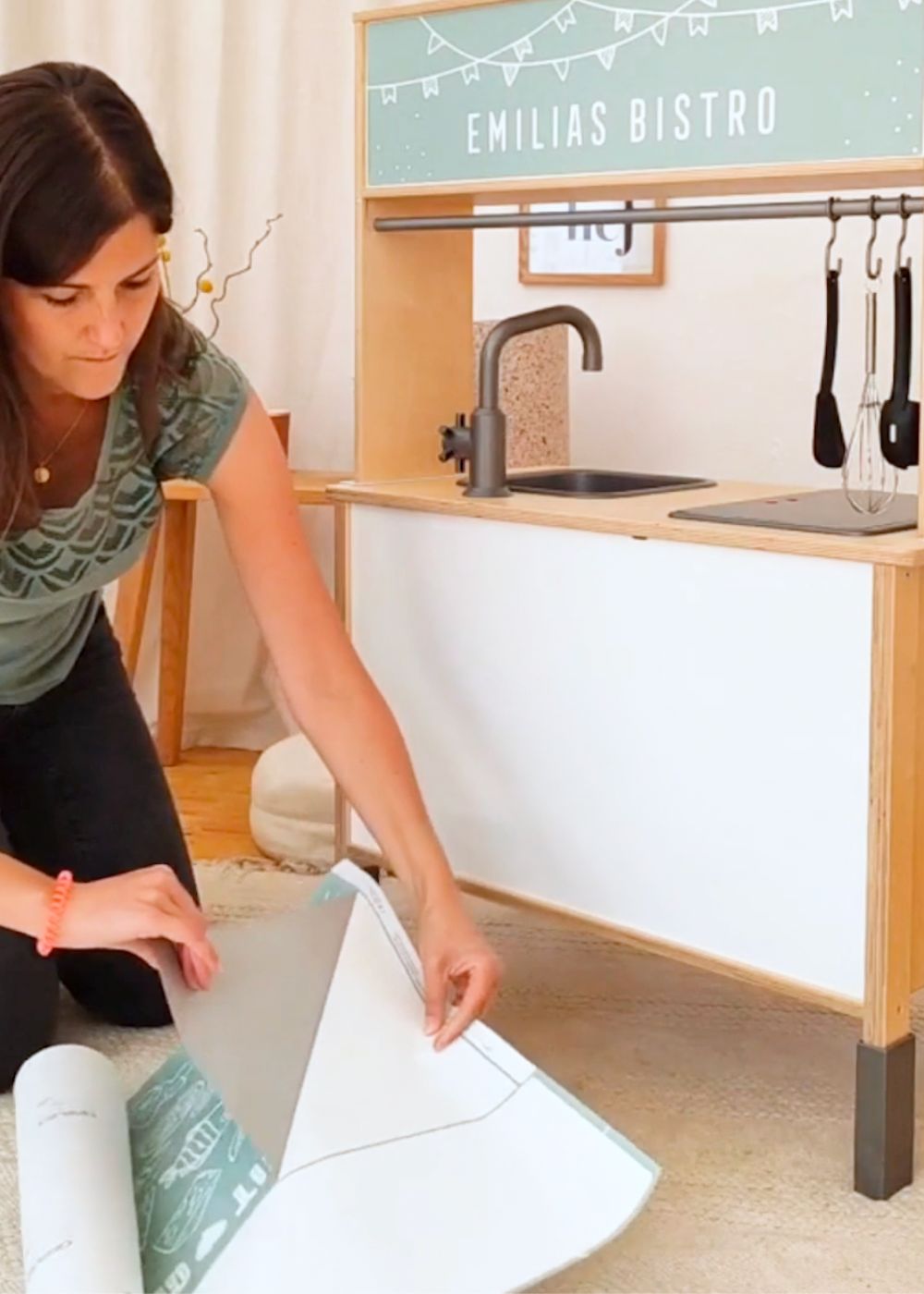 Anleitung Ikea Kinderküche Rückseite bekleben Anleitung Ikea Kinderküche Rückseite bekleben