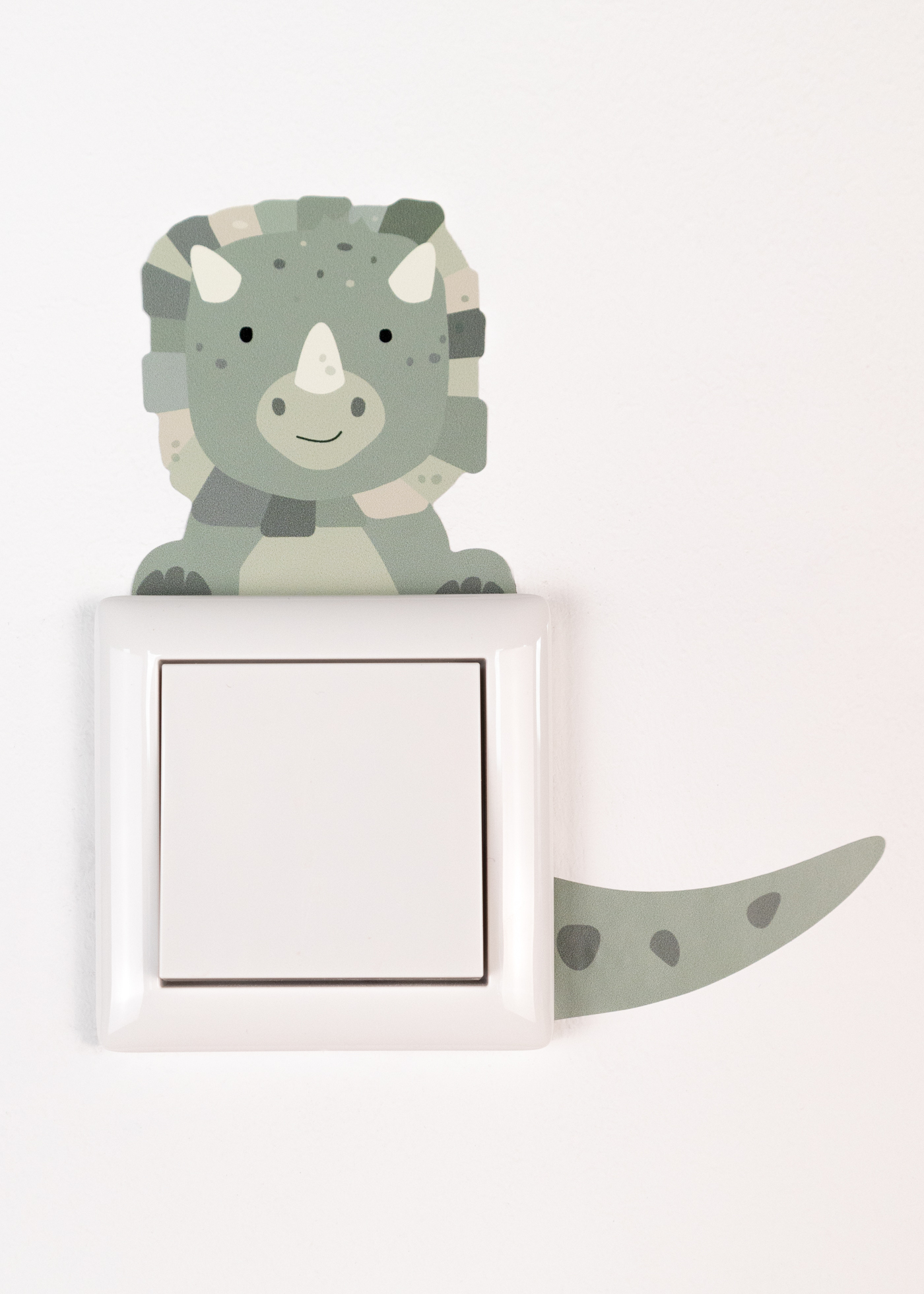 Lichtschalter Sticker mit Tiermotiv Dino