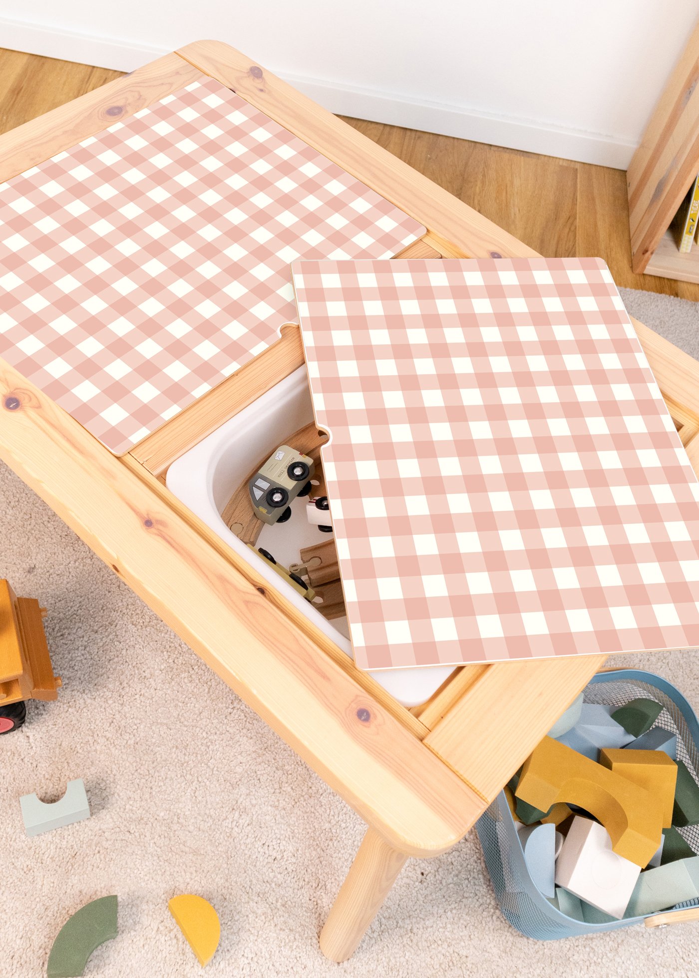klebefolie ikea flisat kindertisch vichy karo rosa 0 klebefolie ikea flisat kindertisch vichy karo rosa 0