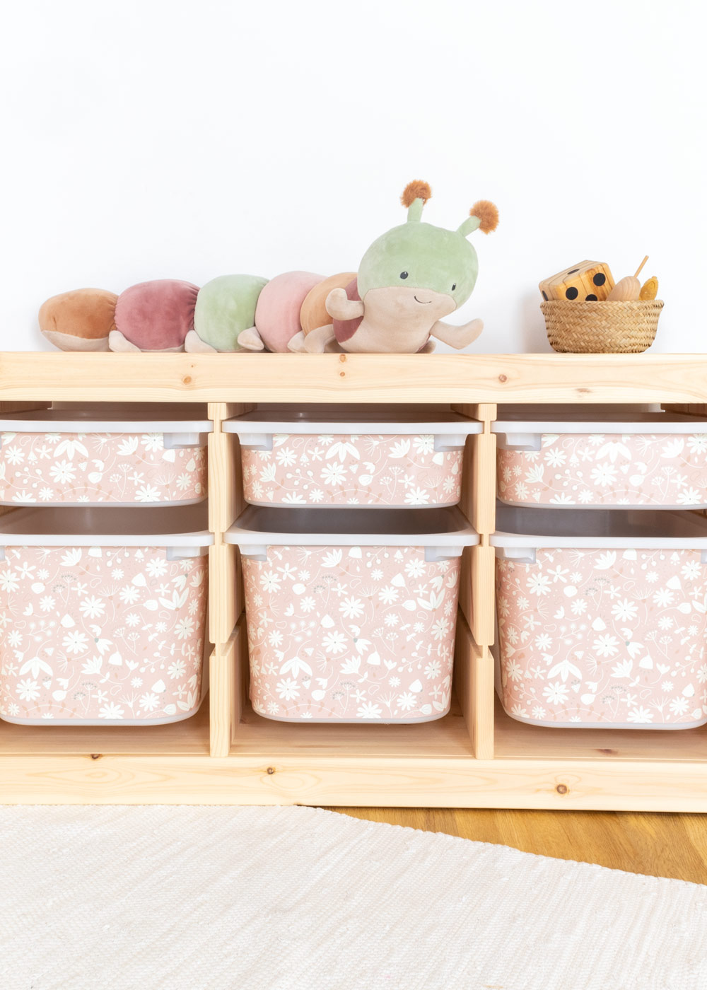 stickerset ikea trofast box mittel blumig blush 3er set 1 stickerset ikea trofast box mittel blumig blush 3er set 1