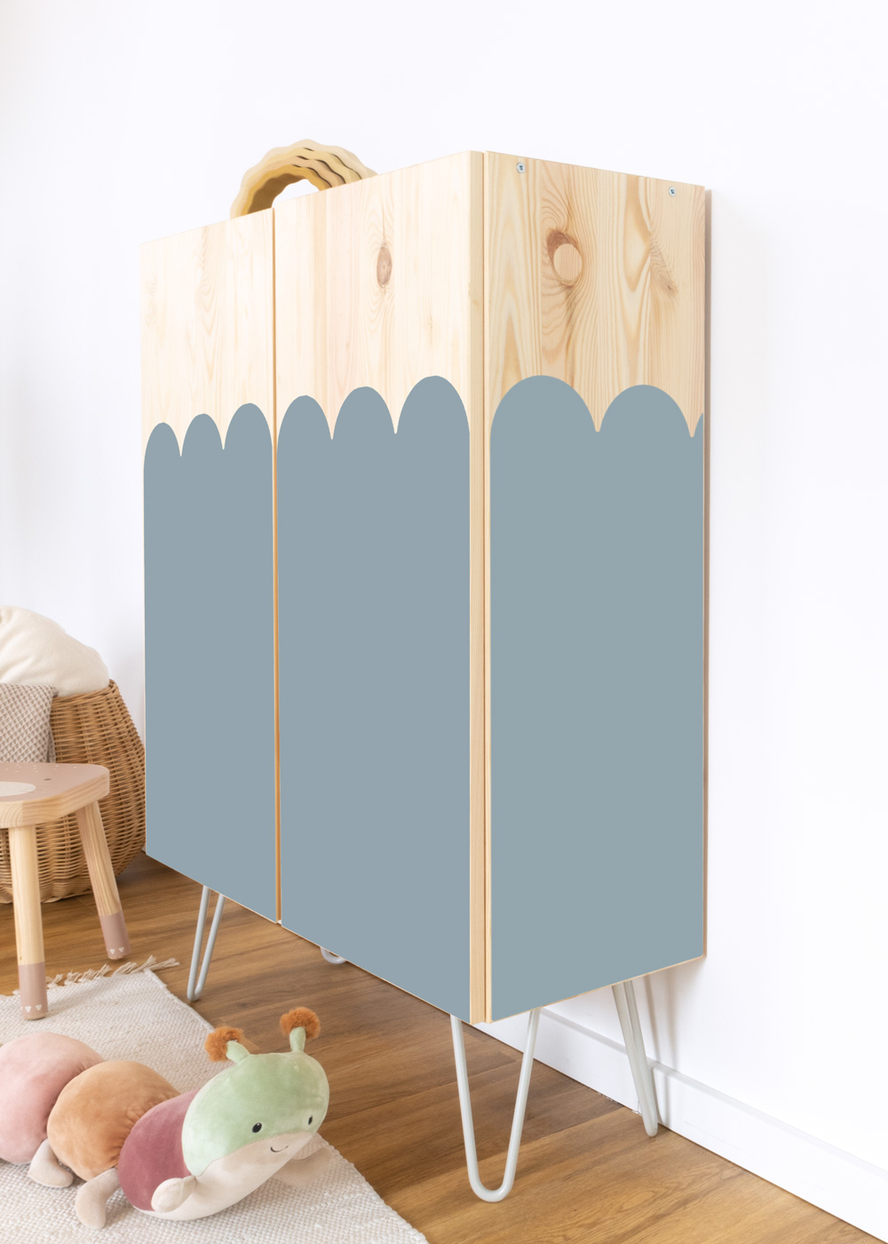 stickerset ikea ivar schrank boogig nordisch blau seite 30cm 0
