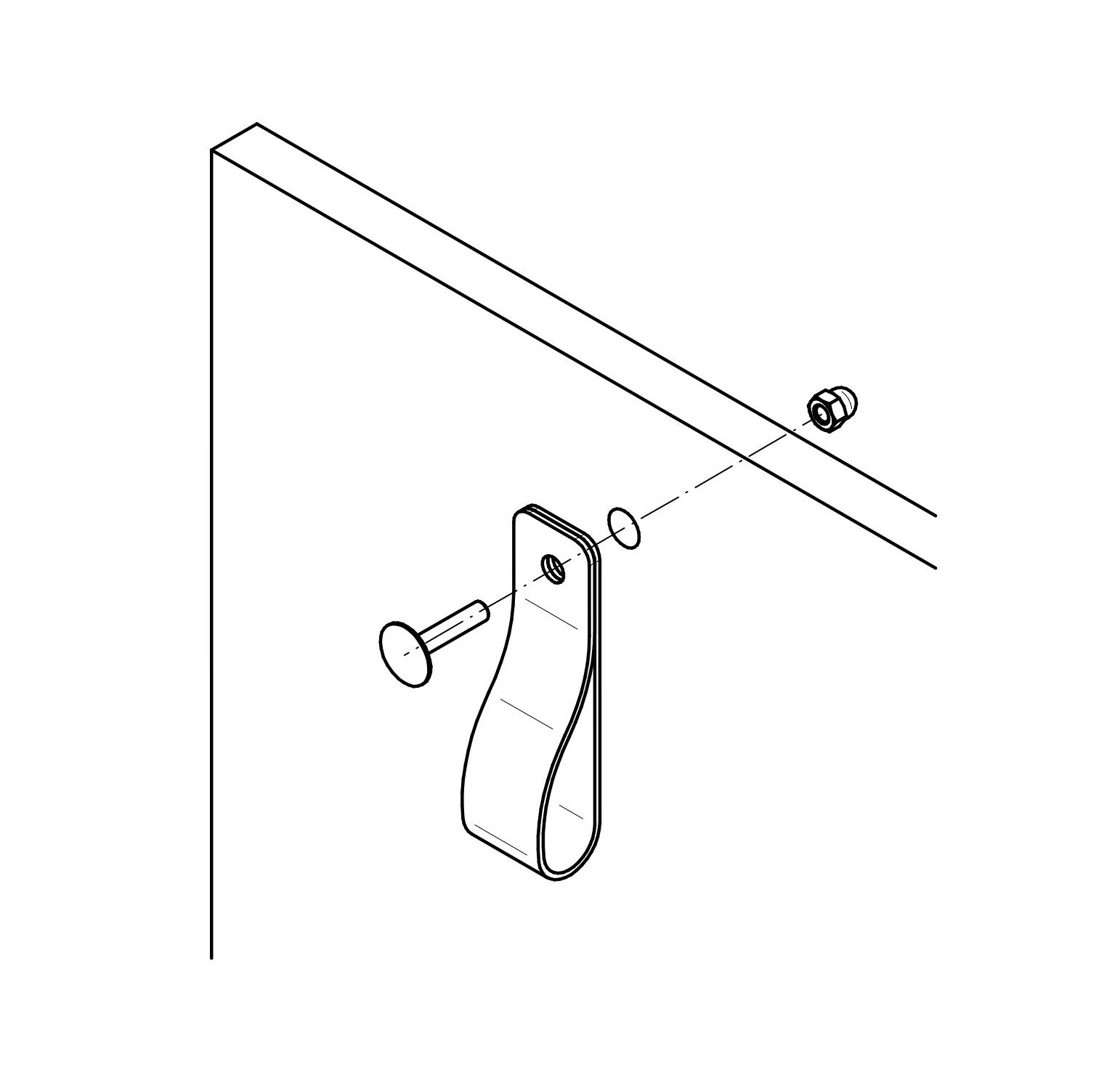 Lederknauf Schlaufe Lederknauf Schlaufe