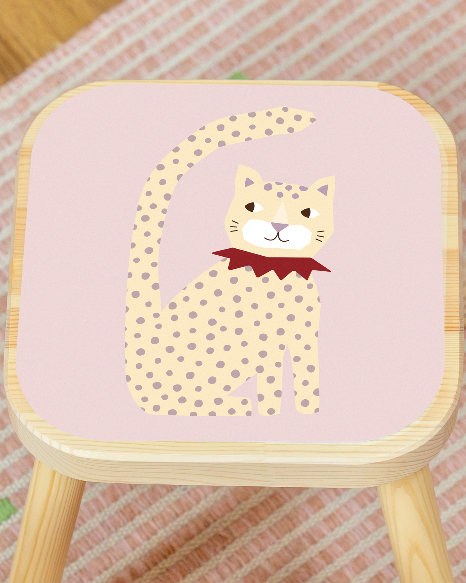 klebefolie ikea flisat kinderhocker lille vruende katze 3