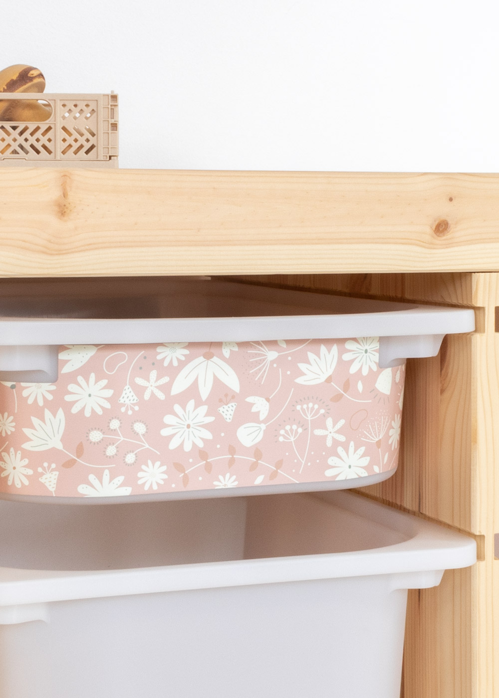 stickerset ikea trofast box klein blumig blush 0