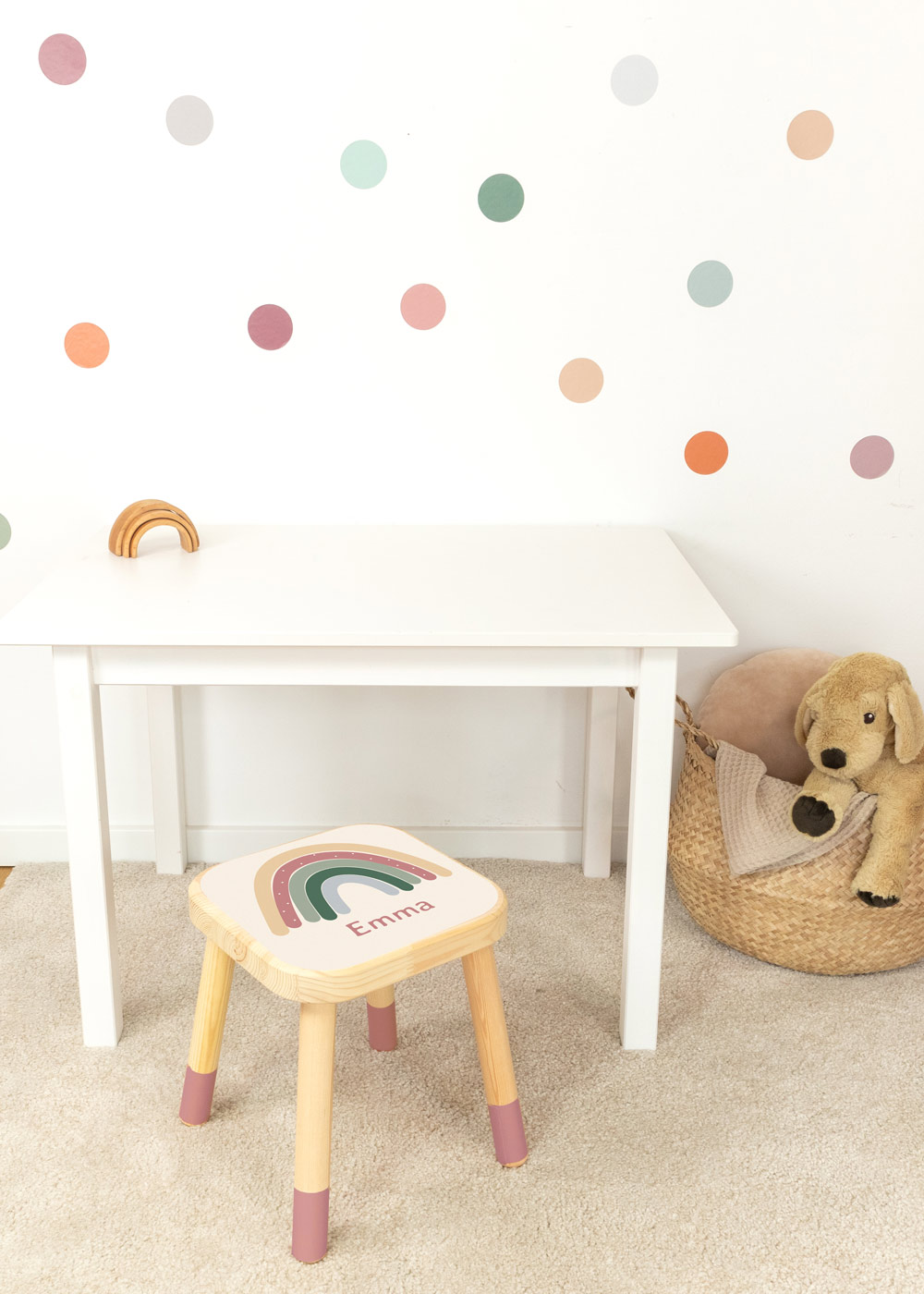 klebefolie ikea flisat kinderhocker vielfalt regenbogen 3