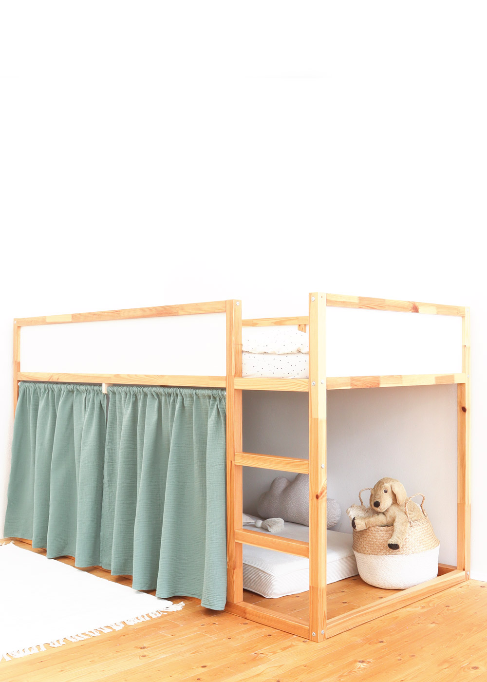 gardine ikea kura bett lille hule eukalyptus zwei 1