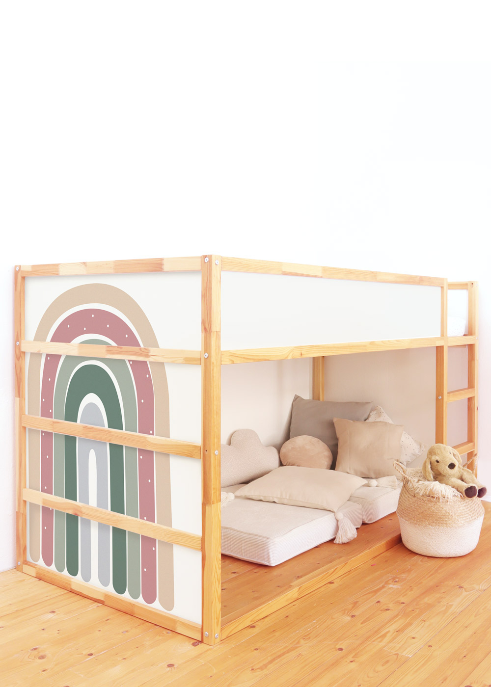 klebefolie ikea kura hochbett vielfalt regenbogen rosenholz 4er set 0