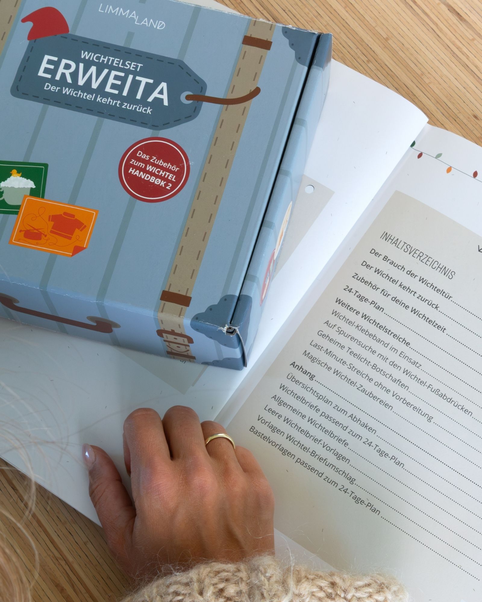 Koffer, Spielzeugbox, Ersatzteil, Wichtelset, Handbuch
