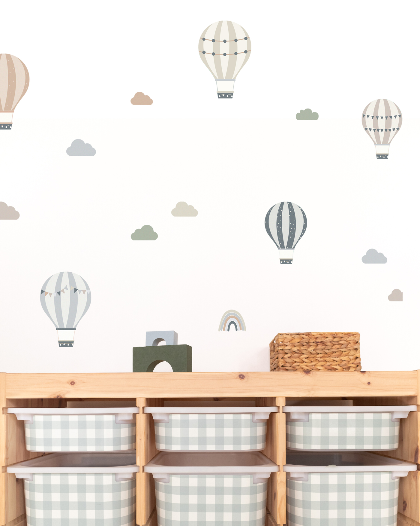 stickerset ballong beige blau 1