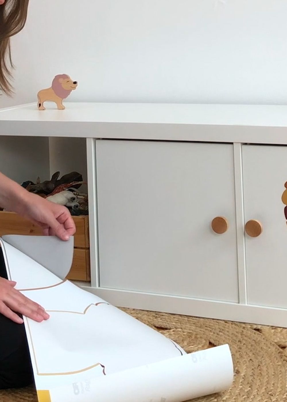 Trägerfolie lösen Trägerfolie lösen