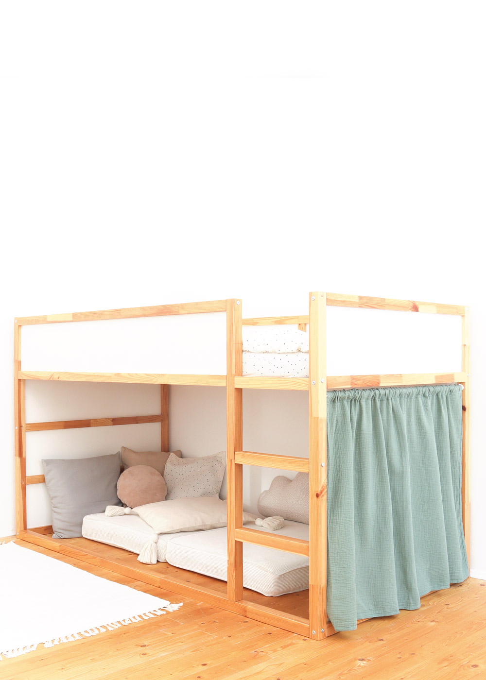 gardine ikea kura bett lille hule eukalyptus eins 0
