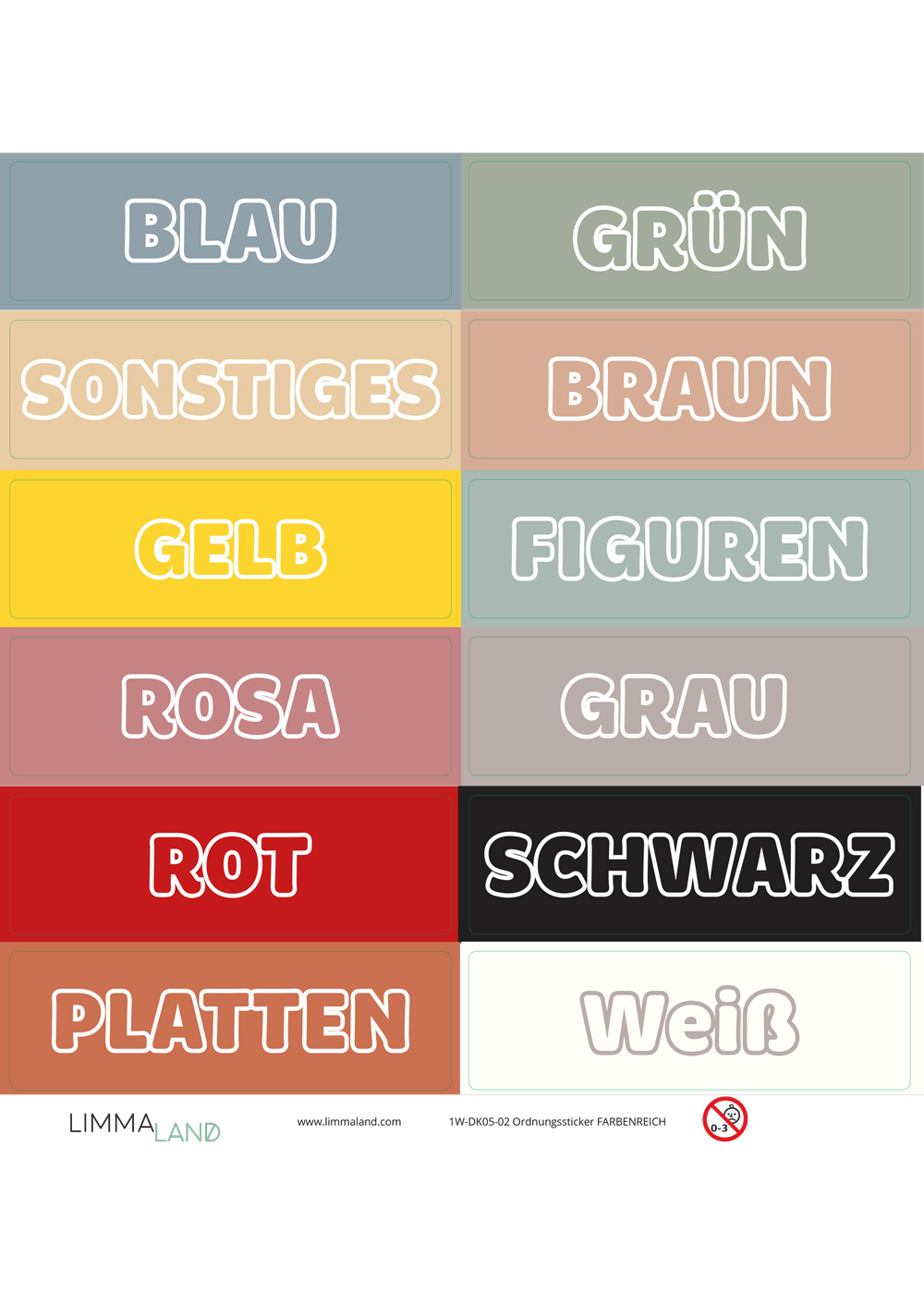 stickerset ikea trofast farbenreich 6