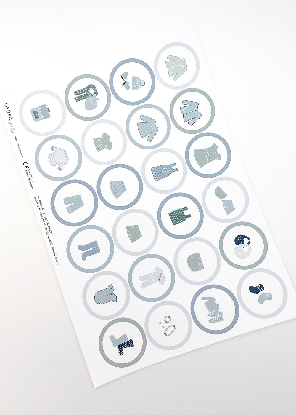 stickerset ikea moebel klamottenreich nordisch blau eukalyptus 0