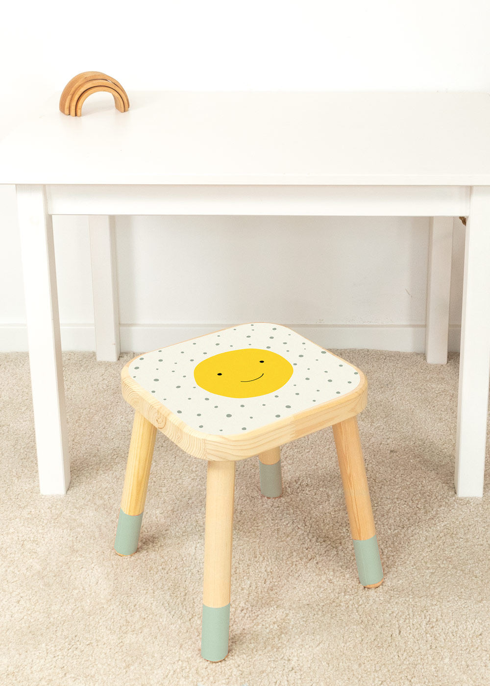klebefolie ikea flisat kinderhocker glyklig smiley 5 klebefolie ikea flisat kinderhocker glyklig smiley 5