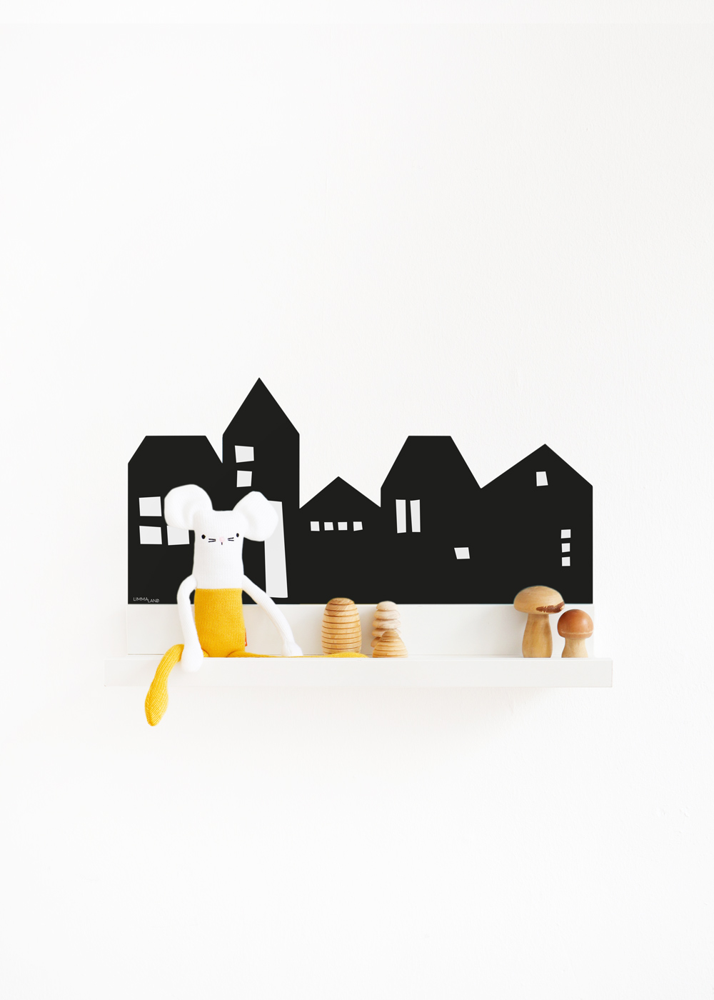 Ikea Mosslanda Bilderleiste Lille Hus schwarz  Ikea Mosslanda Bilderleiste Lille Hus schwarz