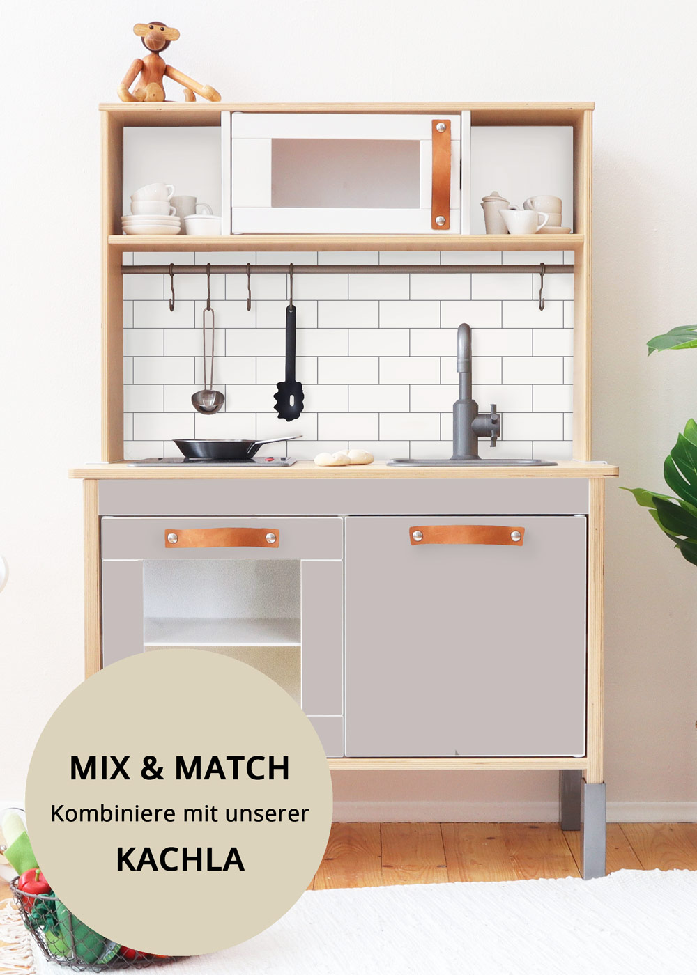 klebefolie ikea duktig kinderkueche frontli taupe 2