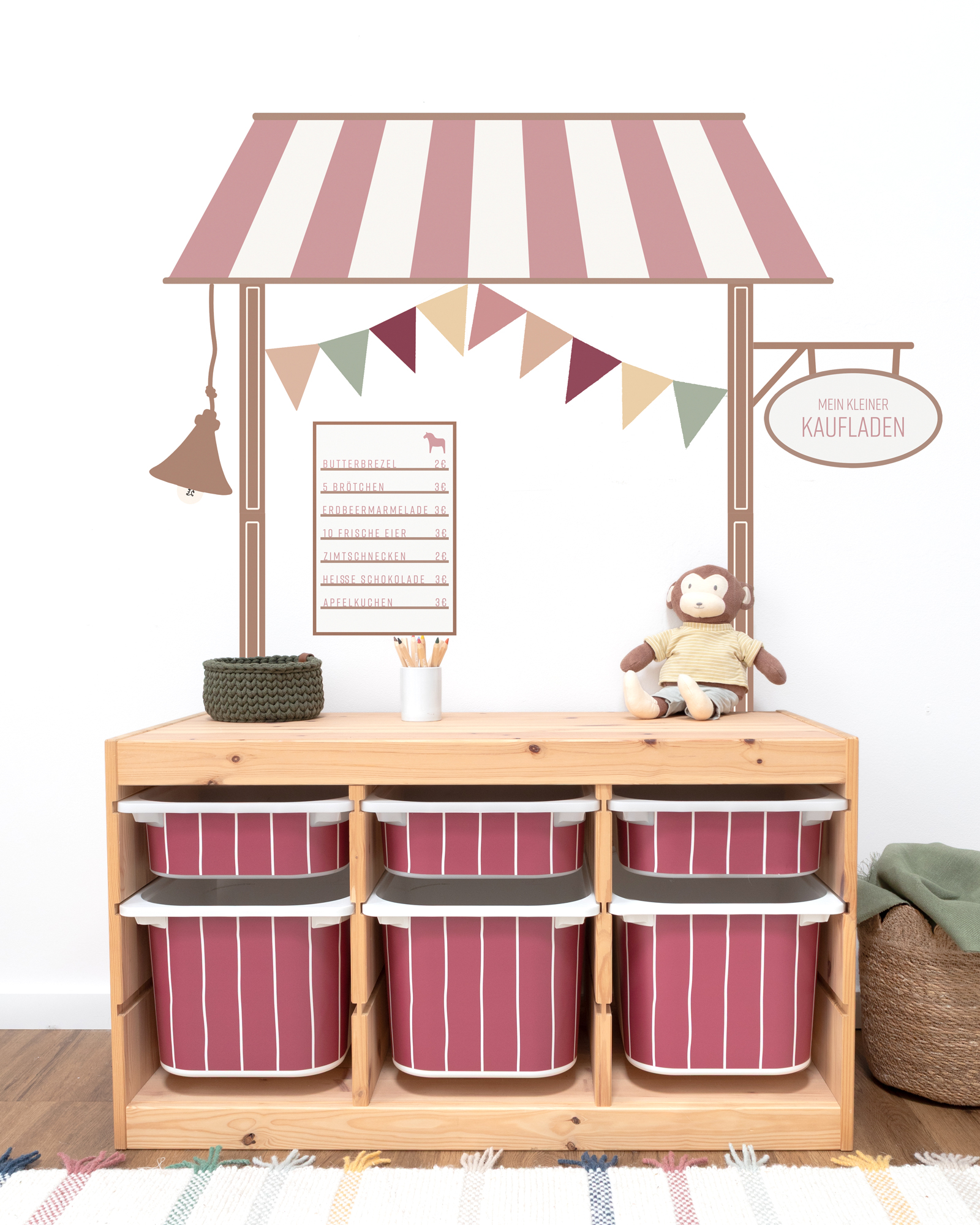 klebefolie diy kaufladen lille bud rosenholz 4