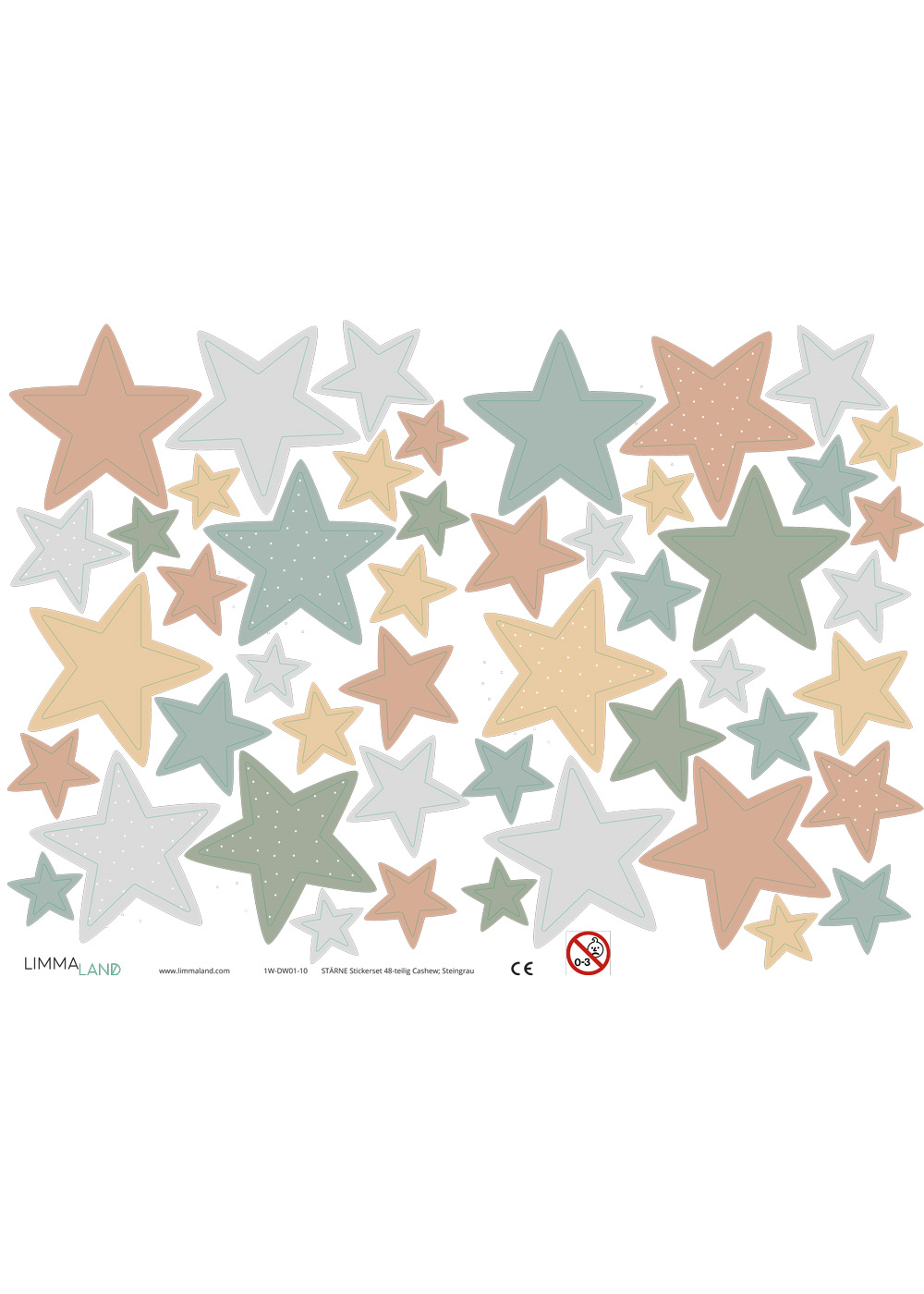 stickerset wand moebel sterne cashew steingrau 99 stickerset wand moebel sterne cashew steingrau 99