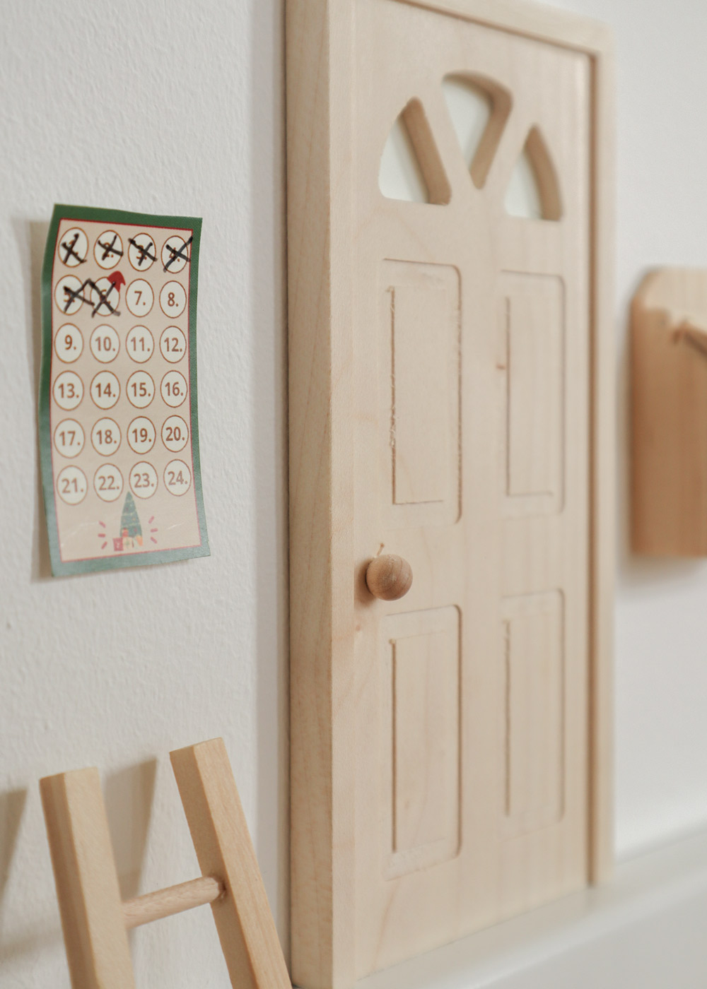 Wichteltür mit Kalender