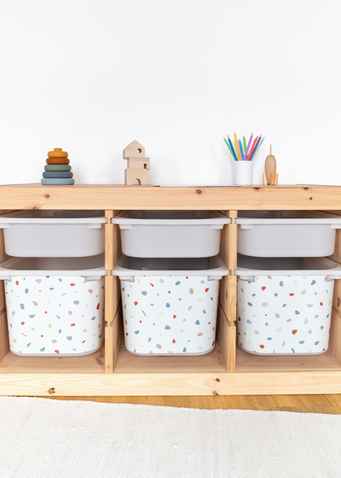 Klebefolie für IKEA TROFAST Box Kopfseite Klebefolie für IKEA TROFAST Box Kopfseite