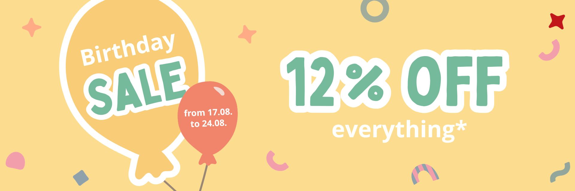 Birthday Sale
