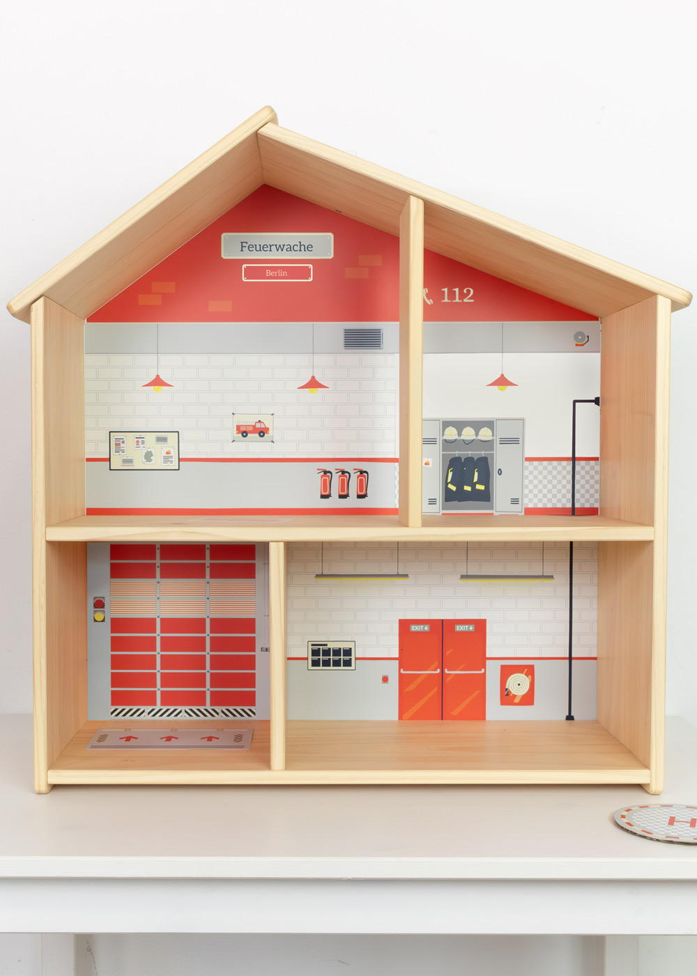 klebefolie ikea flisat puppenhaus tapete feuerwehr 0