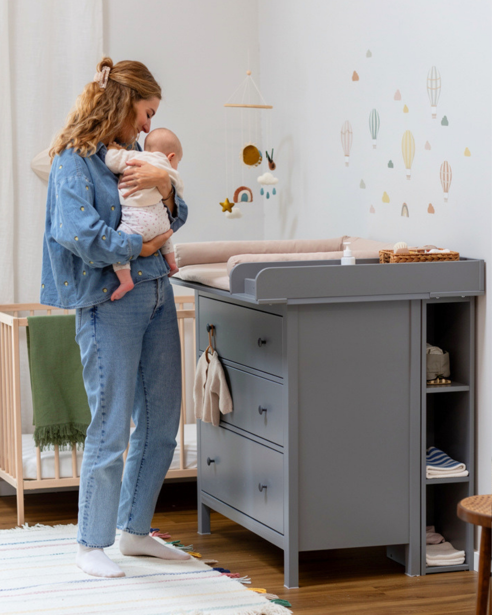 wickelkommode ikea hemnes 108 set grau premium pure beige 2