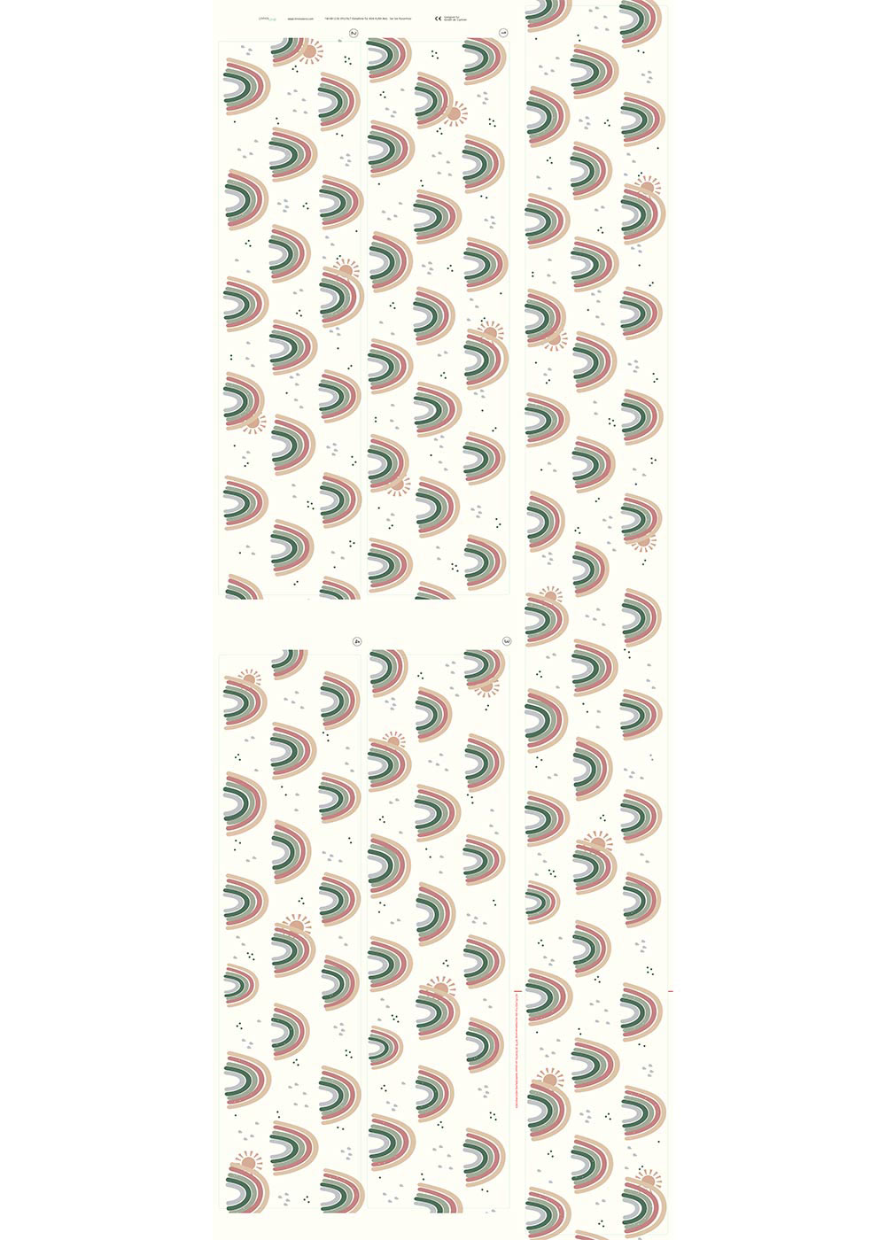 klebefolie ikea kura hochbett vielfalt regenbogen rosenholz 5er set 4