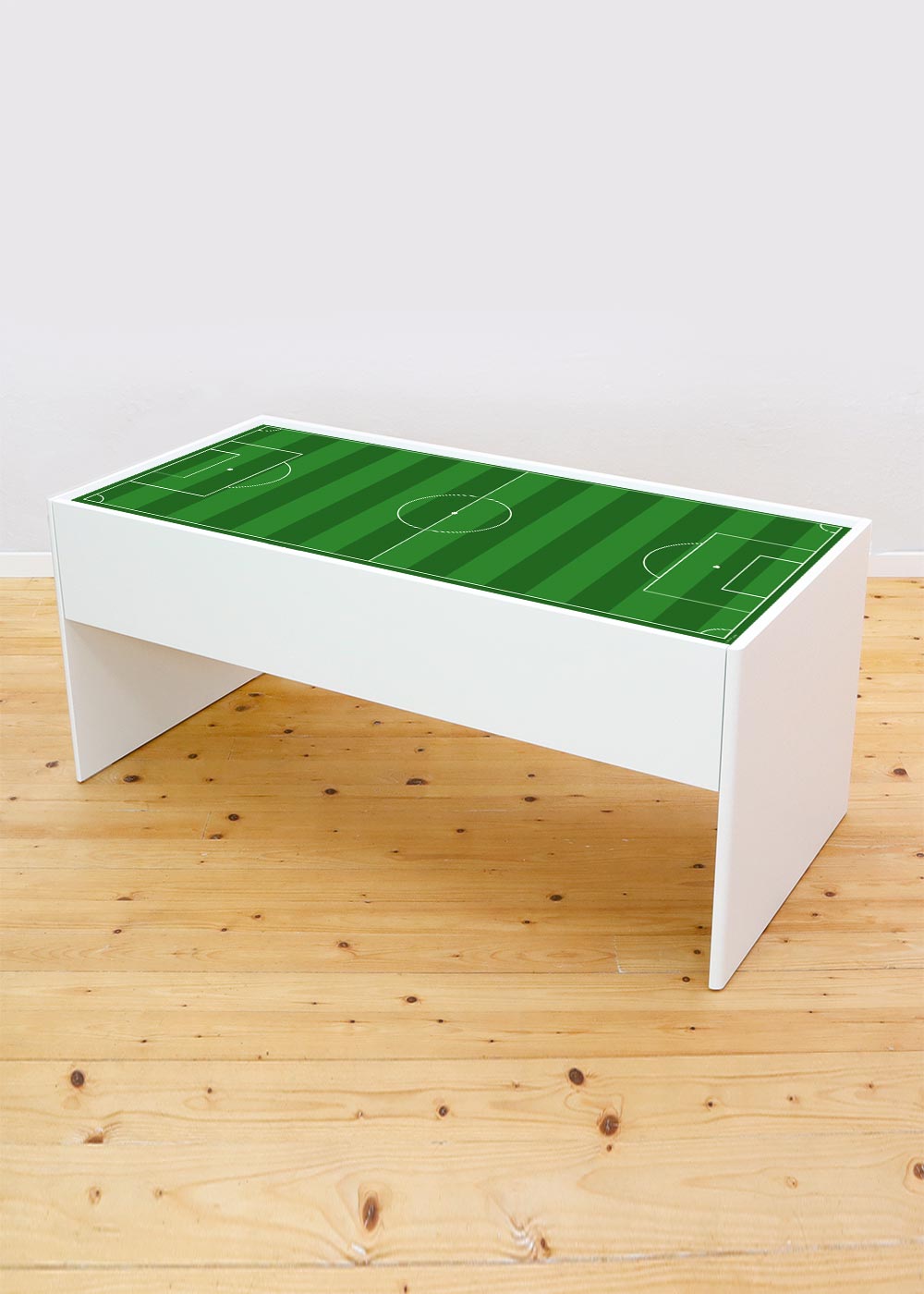 Ikea Dundra Spieltisch Fussballfeld gün Komplettansicht