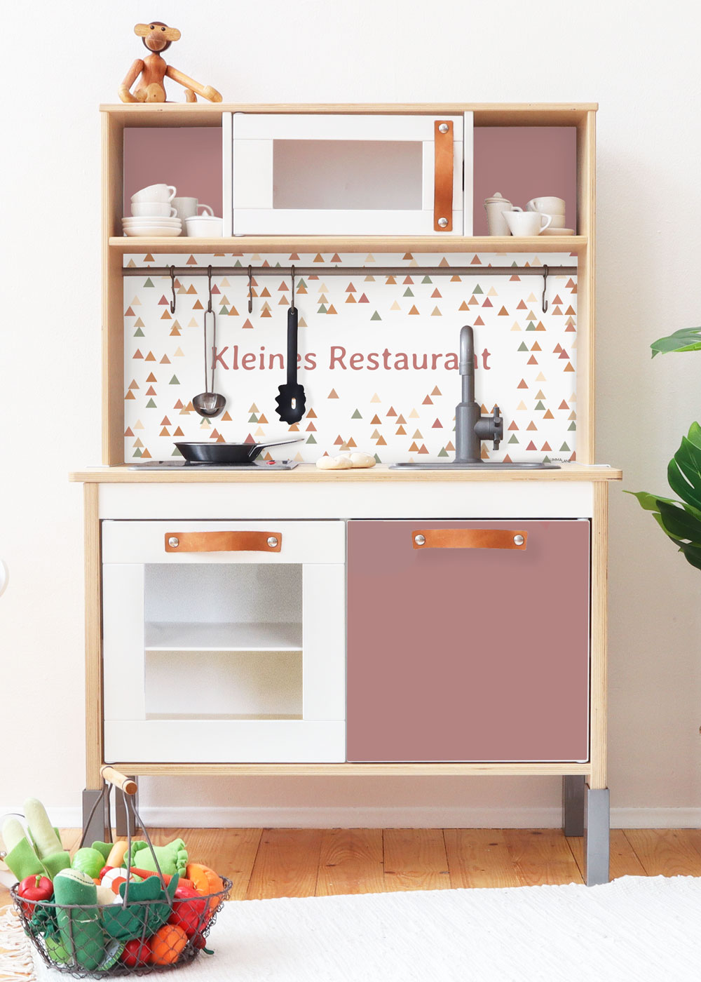 klebefolie ikea duktig kinderkueche trianglig name rosenholz 3