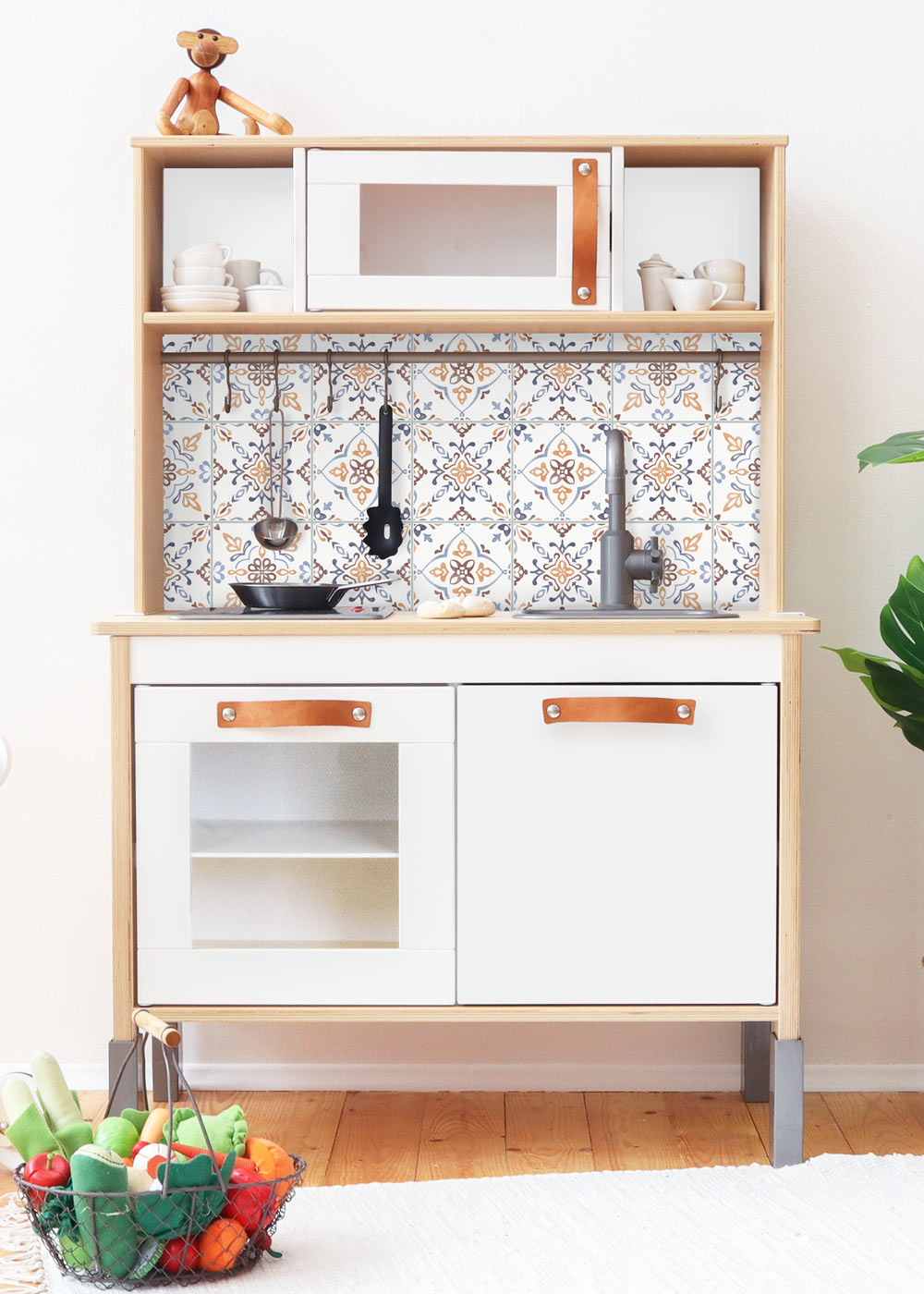 Ikea Duktig Kinderküche Kachla Mediterano Nordisch blau Komplettansicht
