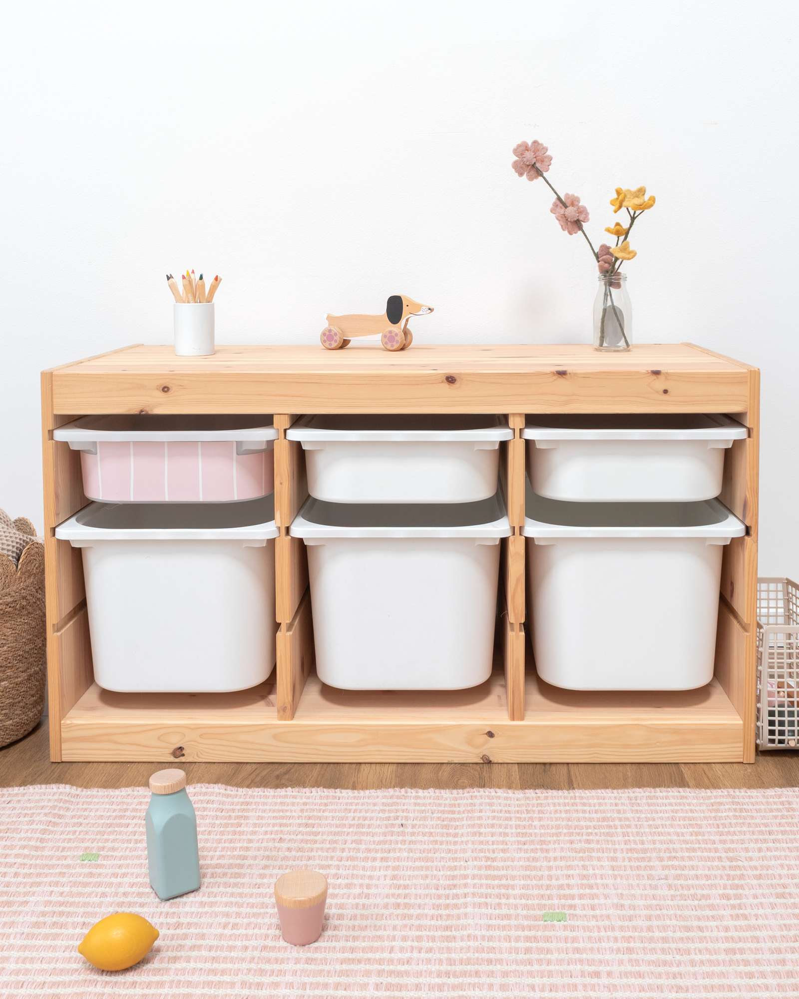 klebefolie ikea trofast box klein kopfseite linie marshmallow 1