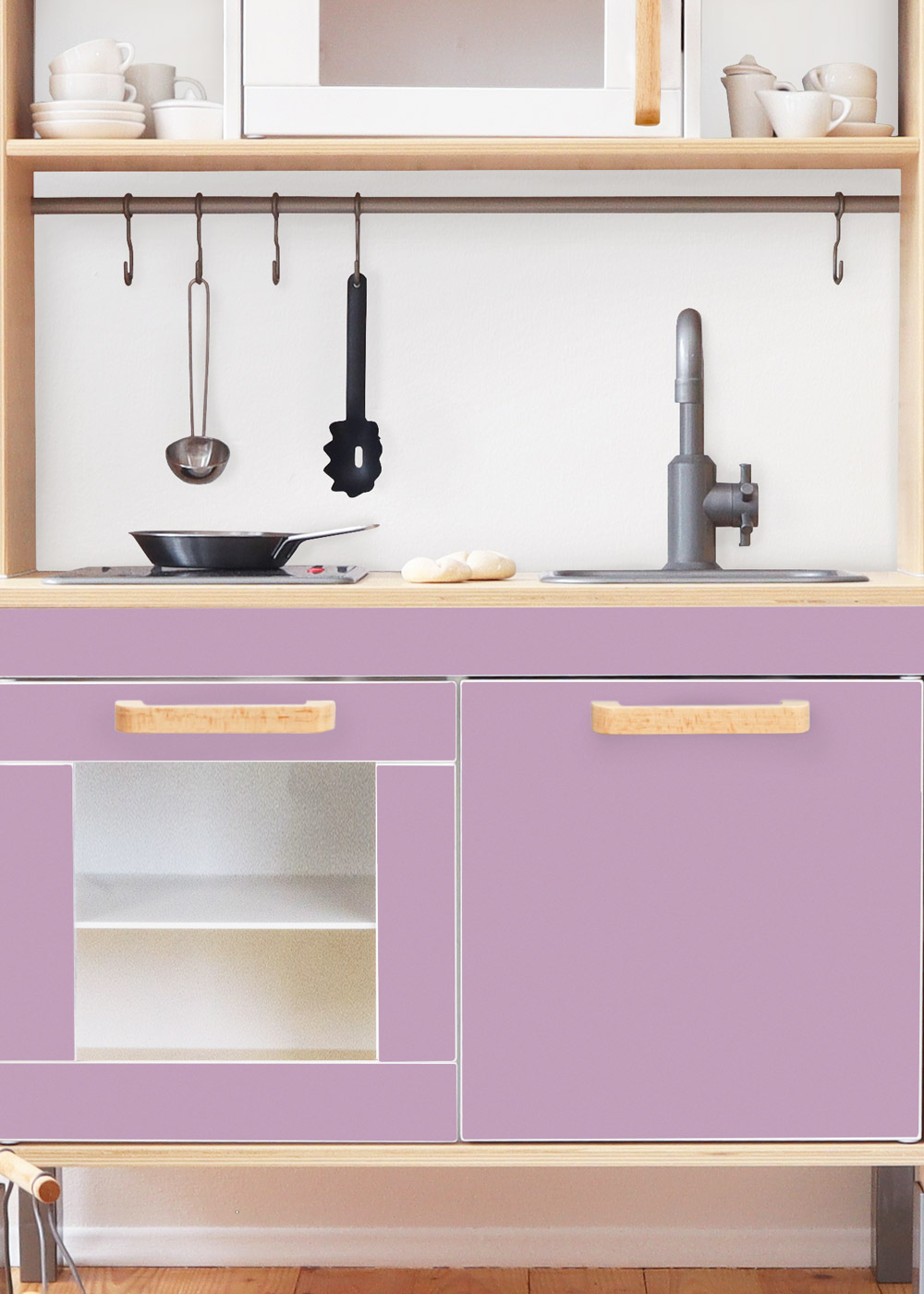klebefolie ikea duktig kinderkueche frontli lila 00