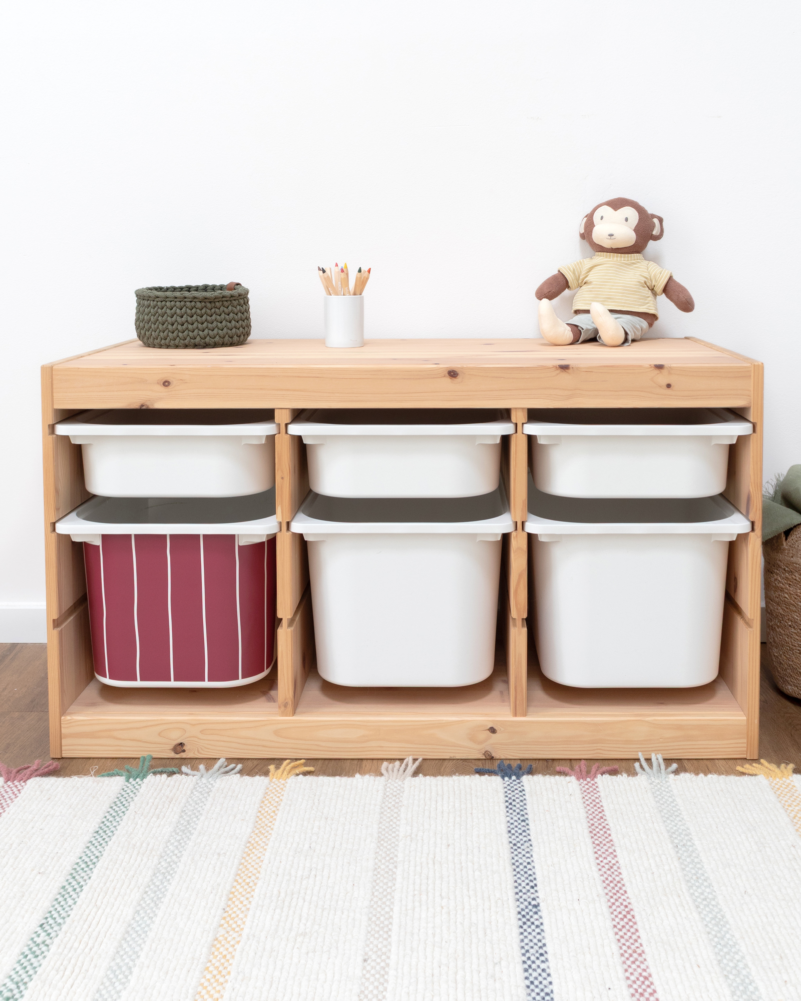 klebefolie ikea trofast box mittel kopfseite linie beerig 1