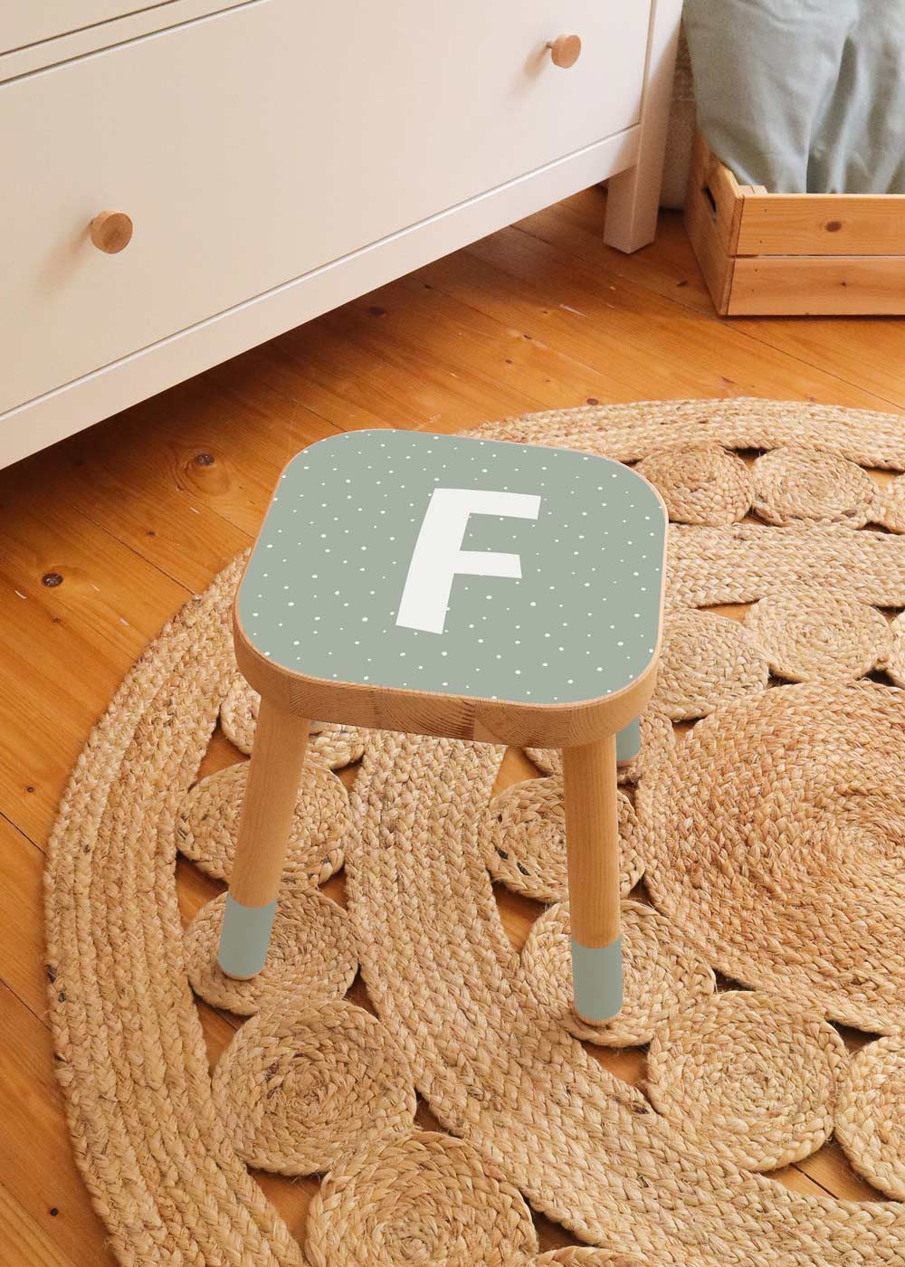 klebefolie ikea flisat kinderhocker alfabet eukalyptus 1