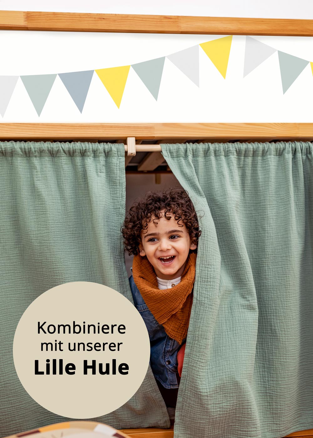 klebefolie ikea kura hochbett vimpel nordisch blau 2er set 1