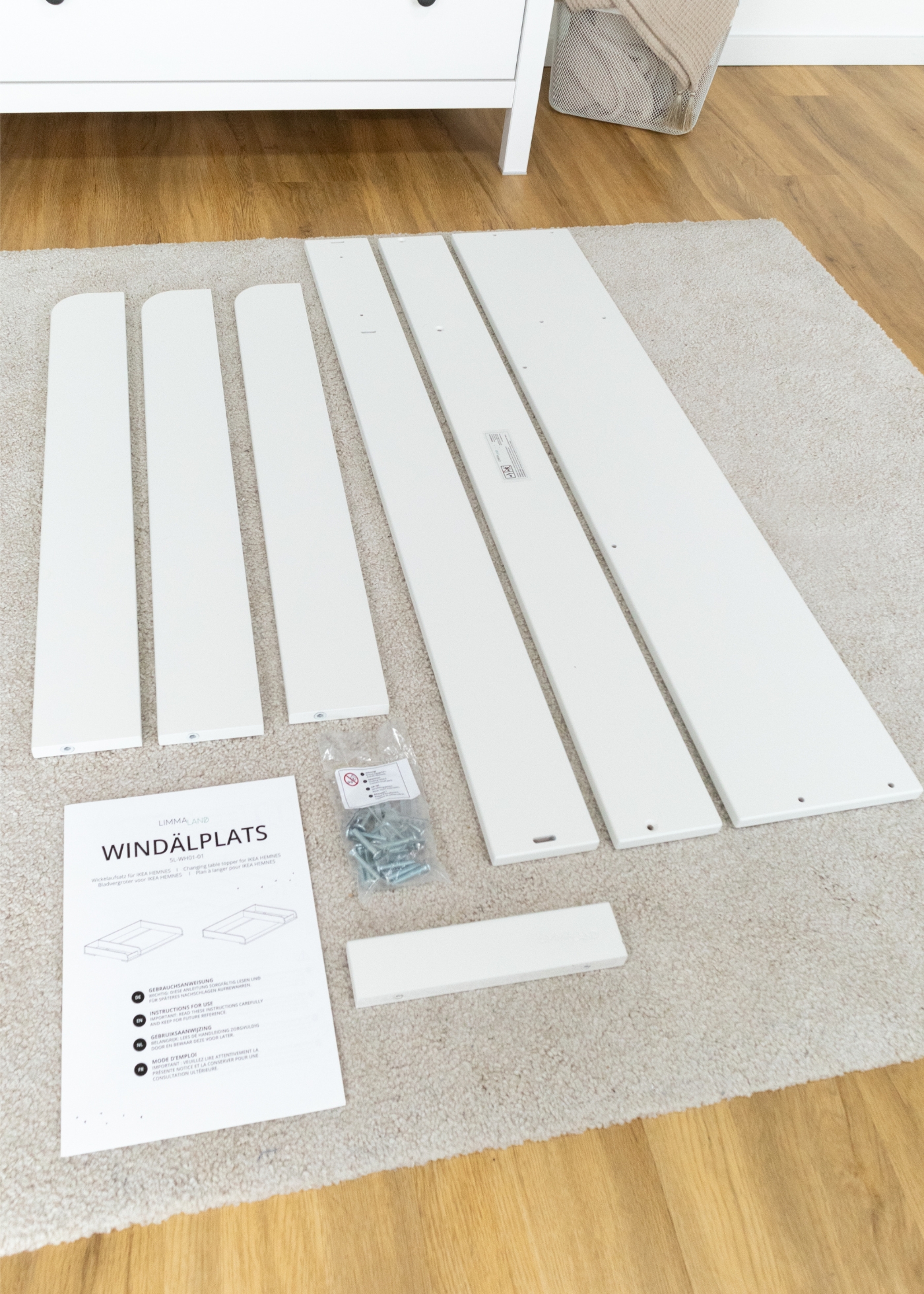 Wickelaufsatz aufbauen Wickelaufsatz aufbauen